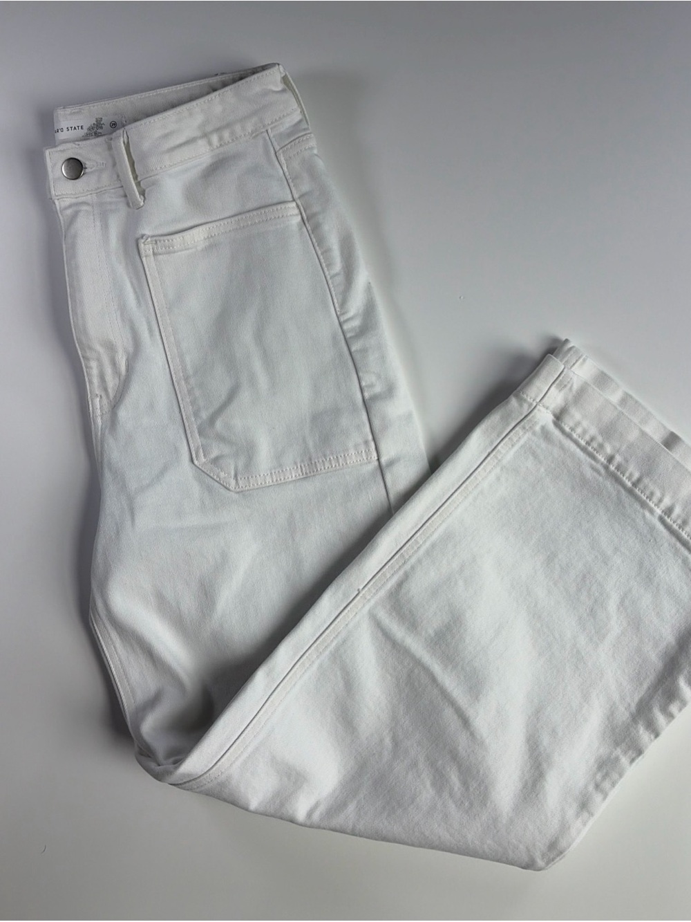 Altar'd State White Straight Leg Jeans
